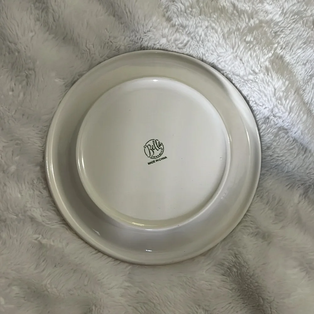 Bella Ceramic Colorful Fruit Art Plate 8 3/4 in